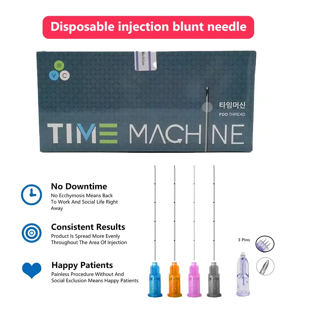 

Hot Sale 50pcs/box Sterile Blunt Cannula 18g 21g 22g 25g 27g 50/70mm Micro Tip cannula for Injectable Fillers Beauty Tools