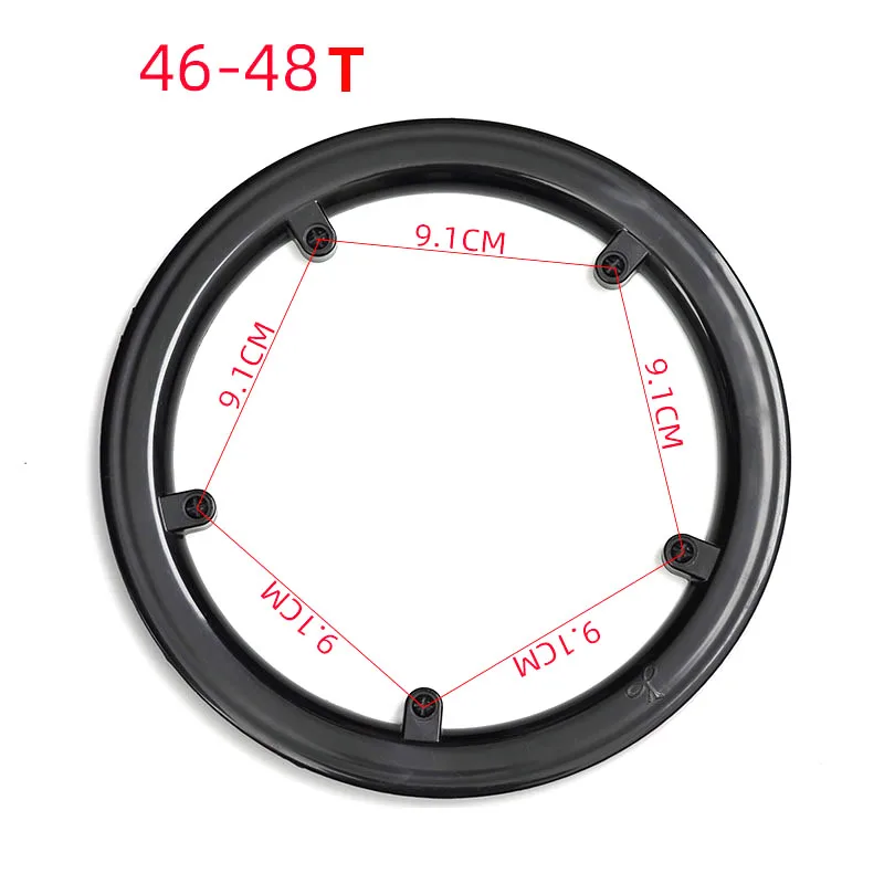 MTB 도로 자전거 스프로킷 보호 크랭크 가드 보호대 자전거 체인 휠 링 플라스틱 커버, 40 42 44 46 48 50 52T 크랭크셋