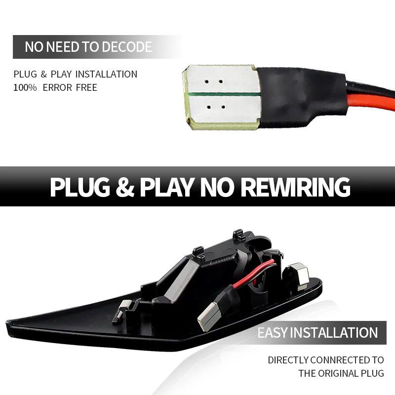 أضواء العلامات الجانبية المتتابعة LED لسوبارو BRZ 2012-2021 لسليل FR-S 2012-2016 لتويوتا 86 كوبيه 2017-2021 SU003-02540