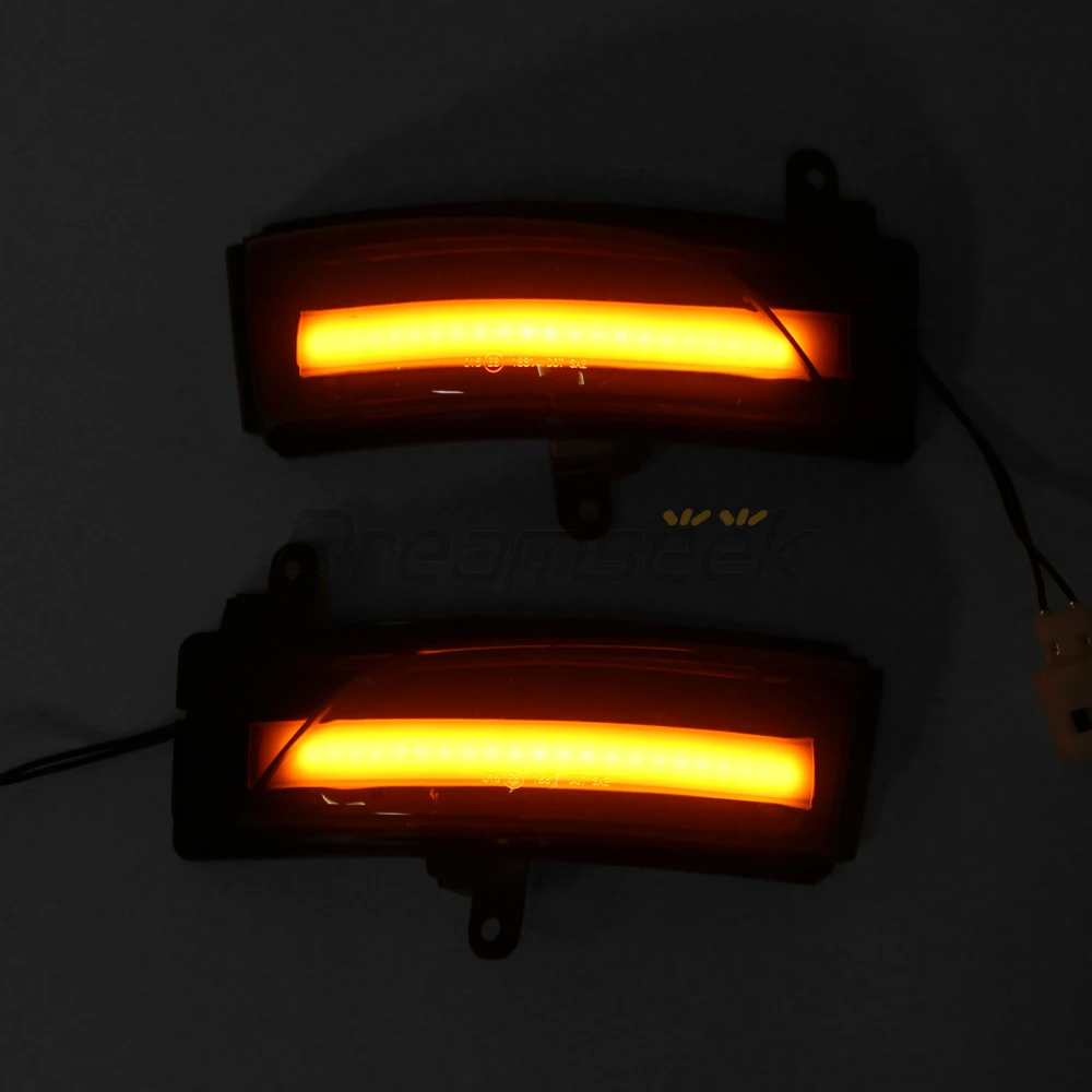 Espejo retrovisor LED con luz de señal de giro secuencial para Subaru Forester / Subaru Outback / XV / WRX / Legacy Side Smoke