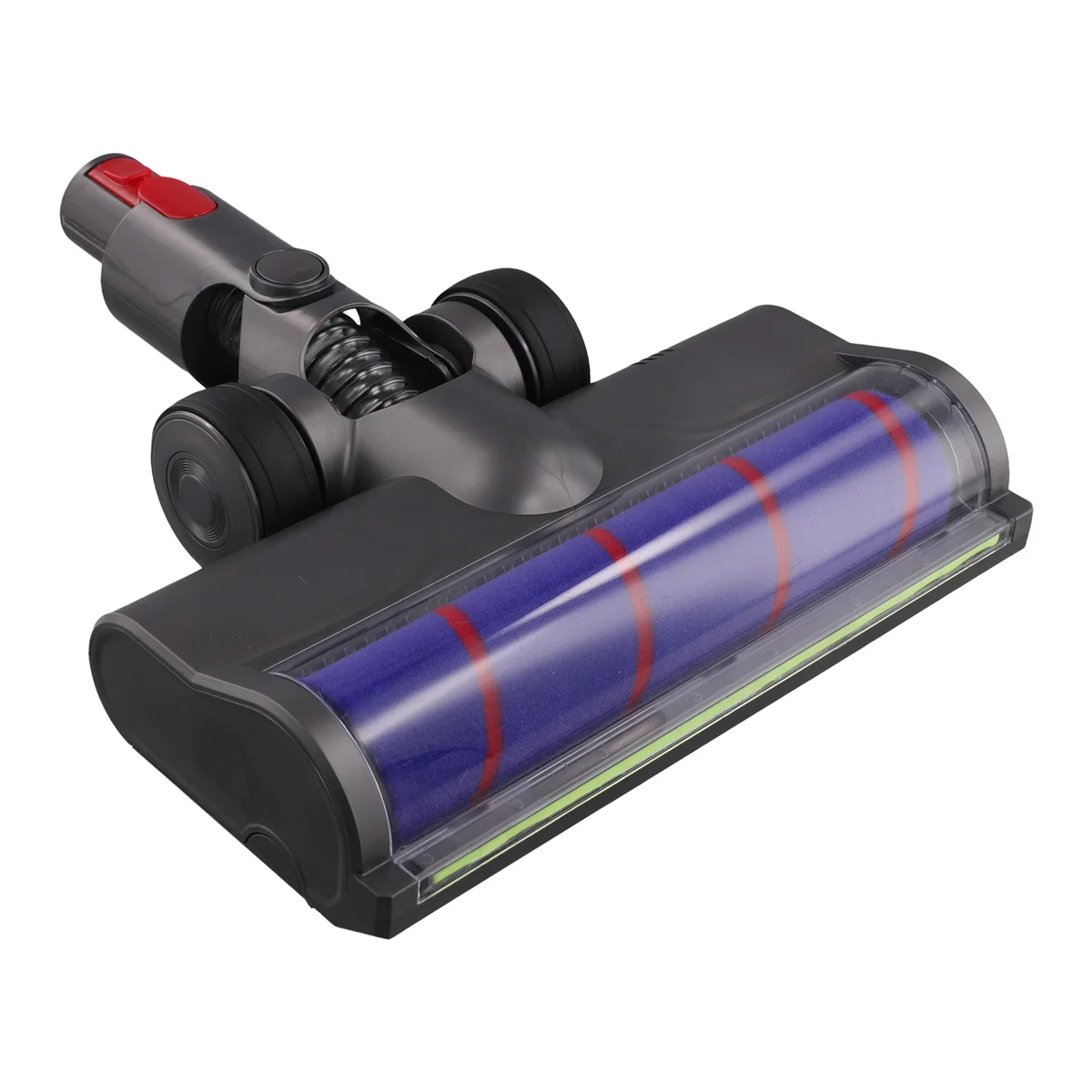 Testina di pulizia per spazzole a rullo morbido per Dyson V7/V8/V10/V11/V15 con luci antipolvere verdi a LED