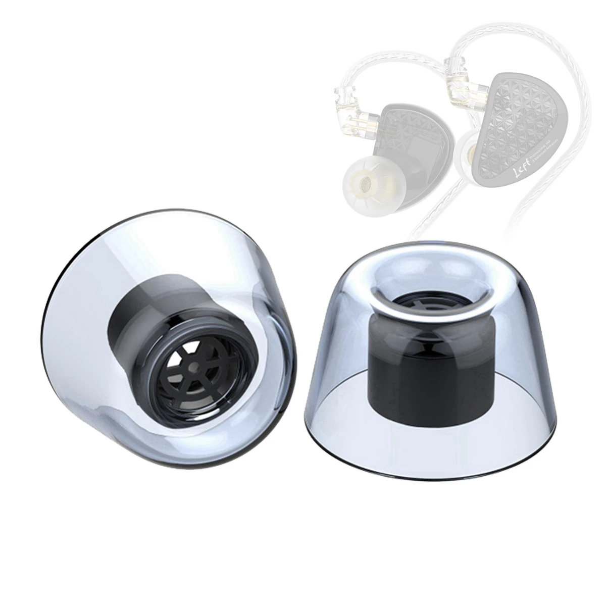 لاتكس كريستال الأذن نصائح ل KZ ZAX AS16 برو ZSX HIFI في الأذن سماعة أذن نصائح ZSN ZST V90 AS10 C12 نصائح مكافحة زلة الحد من الضوضاء