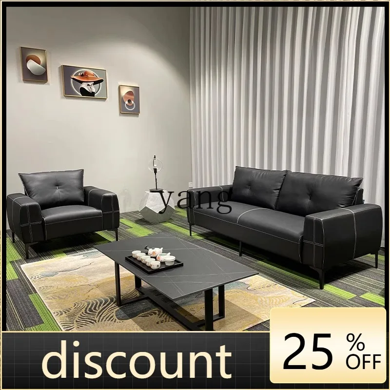 

LTT office atmosphere meeting guests leisure sofa boss manager reception business leather sofa