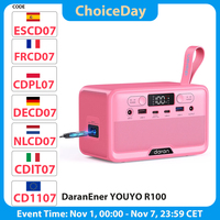 DaranEner YOUYO R100 100W Portable Power Station, 4x USB, 1x DC and 2x AC Ports, 89.6Wh LiFePO4 Battery, LED & Compact