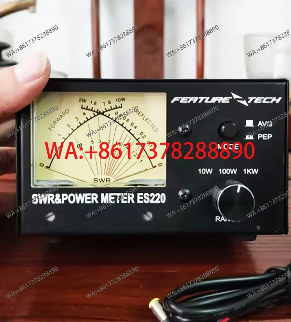 1000W ES220 V2 VHF/UHF SWR Power Meter 140-480MHz Dual Band AVG/PEP