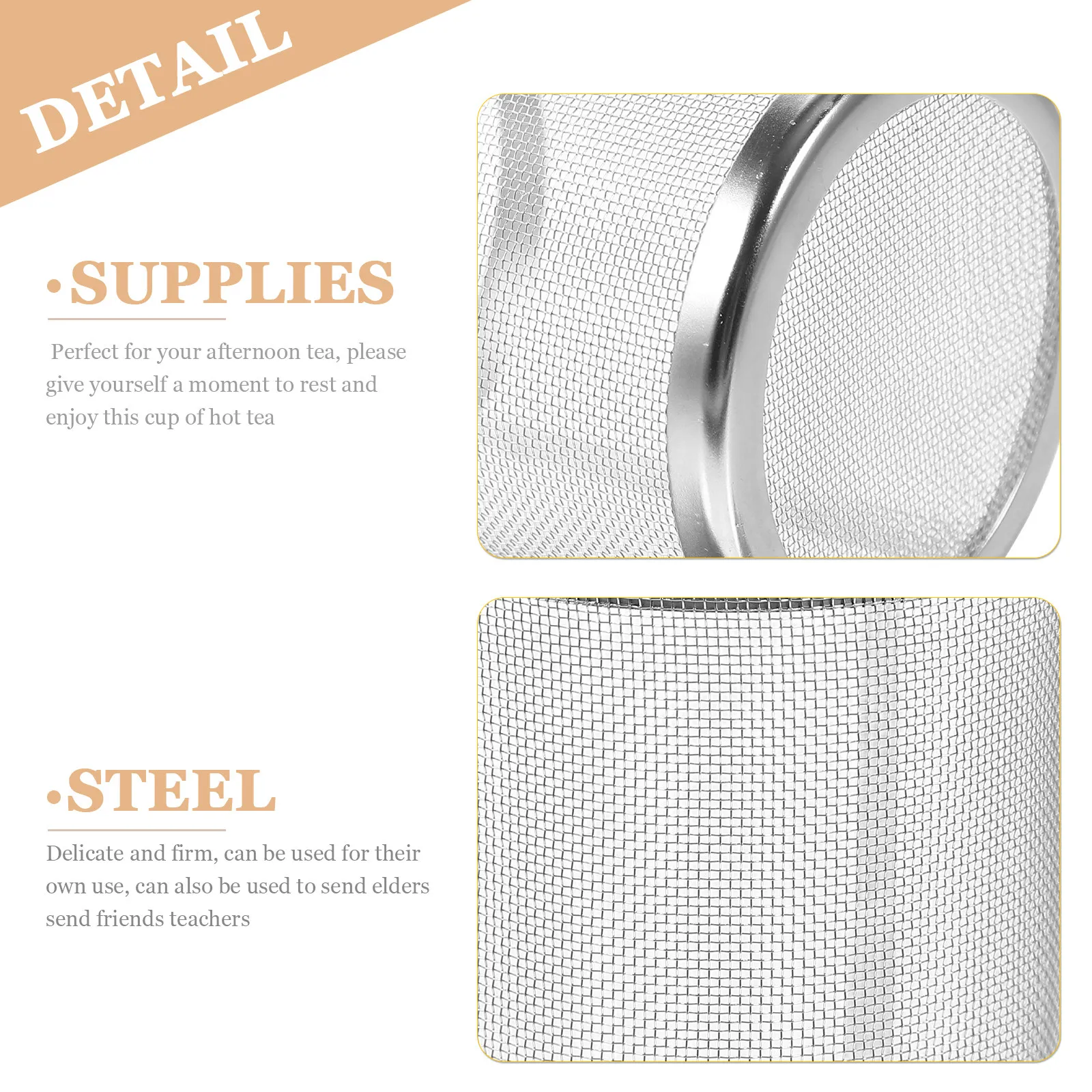 Stainless Steel Tea Filters Teapot Infuser Insert Metal Mesh Strainer Filter Coffee Mesh Kitchen Dining Bar Tea Pot