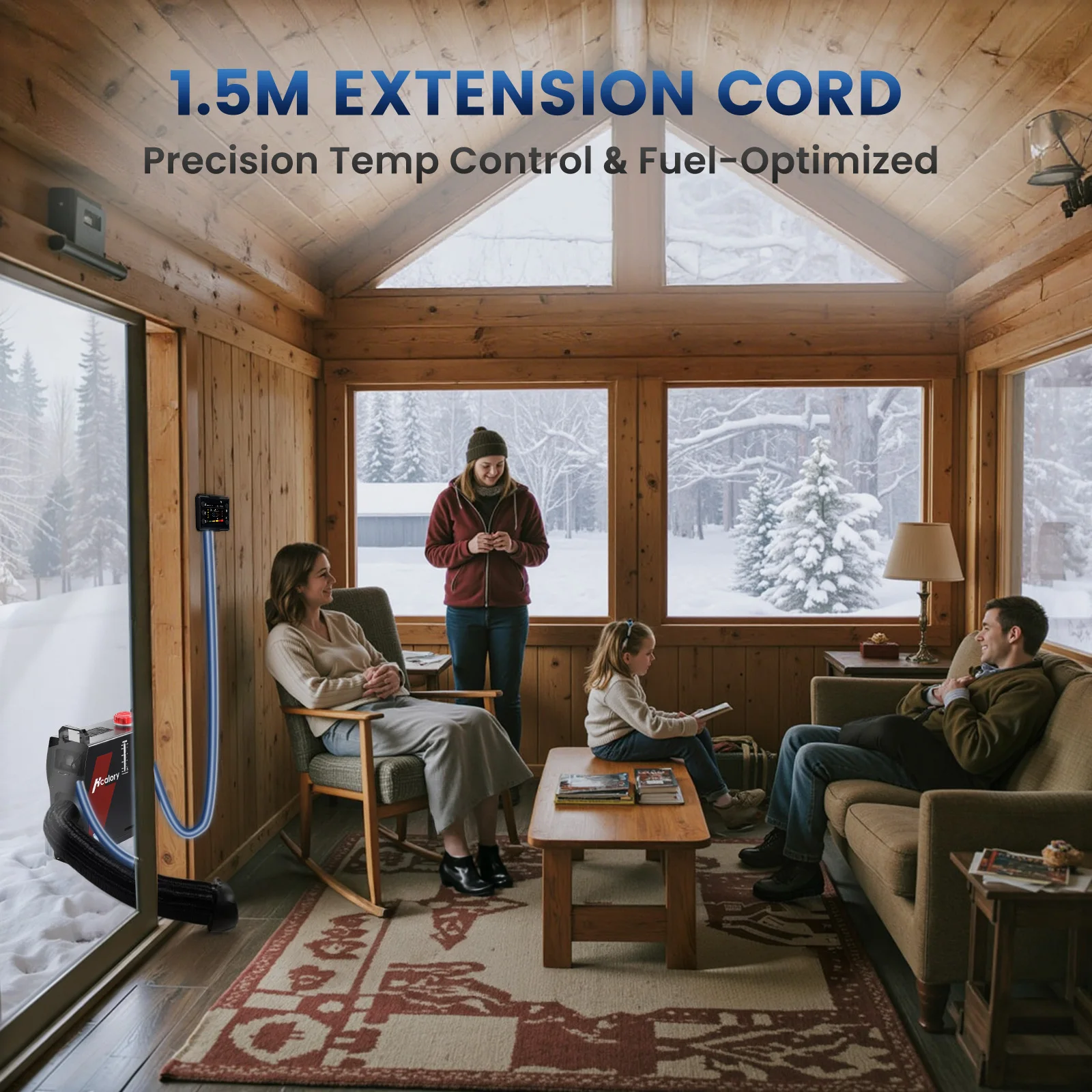 Hcalory HC1-S 12V/24V Aquecedor Auxiliar Diesel Tudo em Um 8KW Aquecedor de Ar Diesel com Bluetooth Smart App Control 2025 Atualização