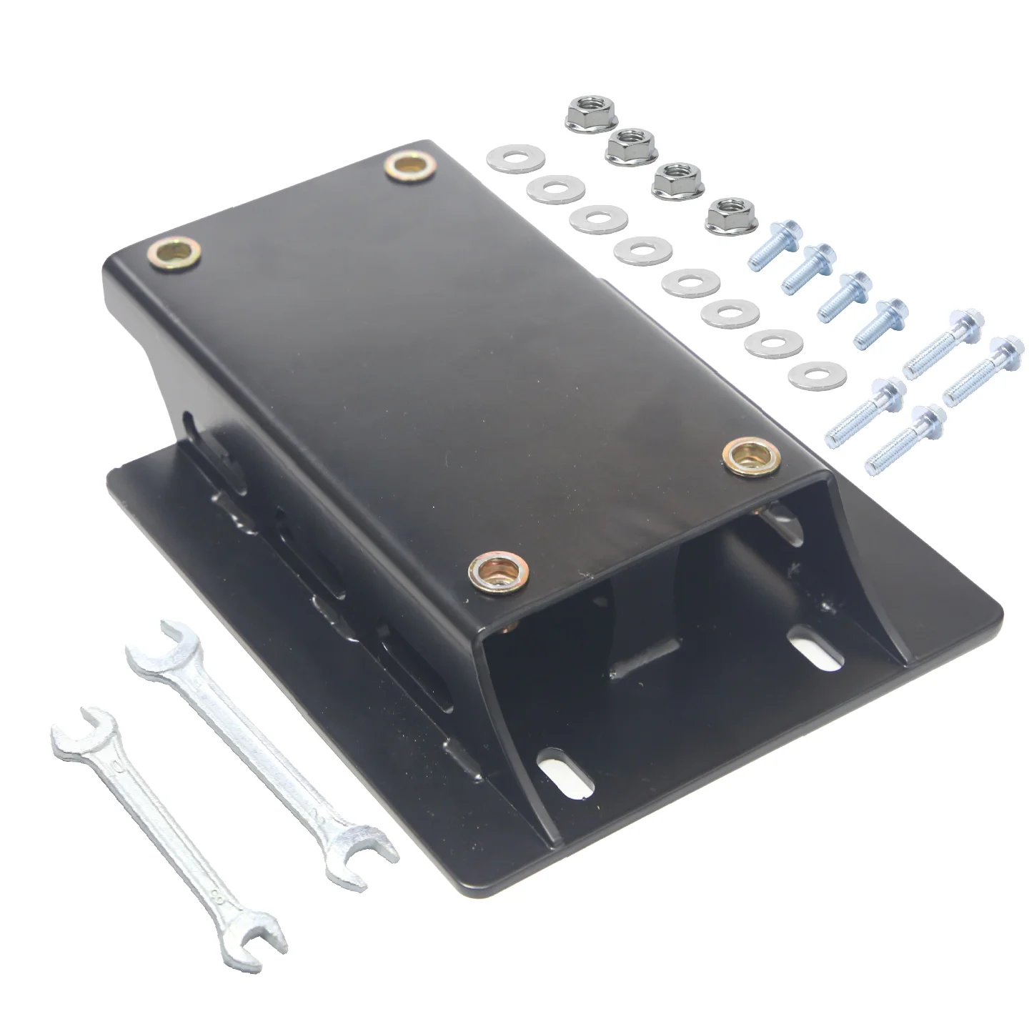 Black Engine Riser Plate Hardware Kit Torque Converter For 196cc 212cc 6.5hp Mini Bike Go Kart Engine