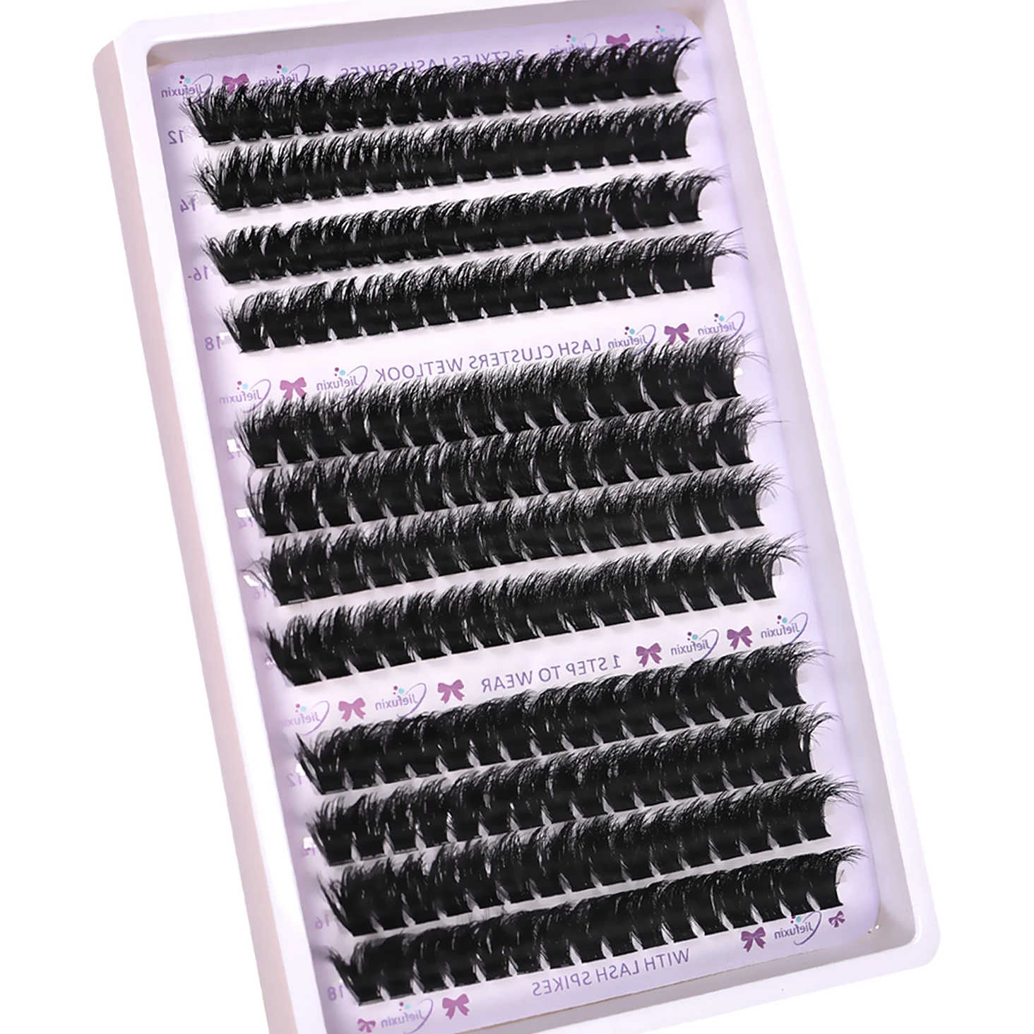Cluster-Wimpern D-Curl Flauschige Einzelwimpernverlängerungen DIY Manga Falsche Wimpern Weich für Anfänger Tägliches Augen-Make-up – Detail 6
