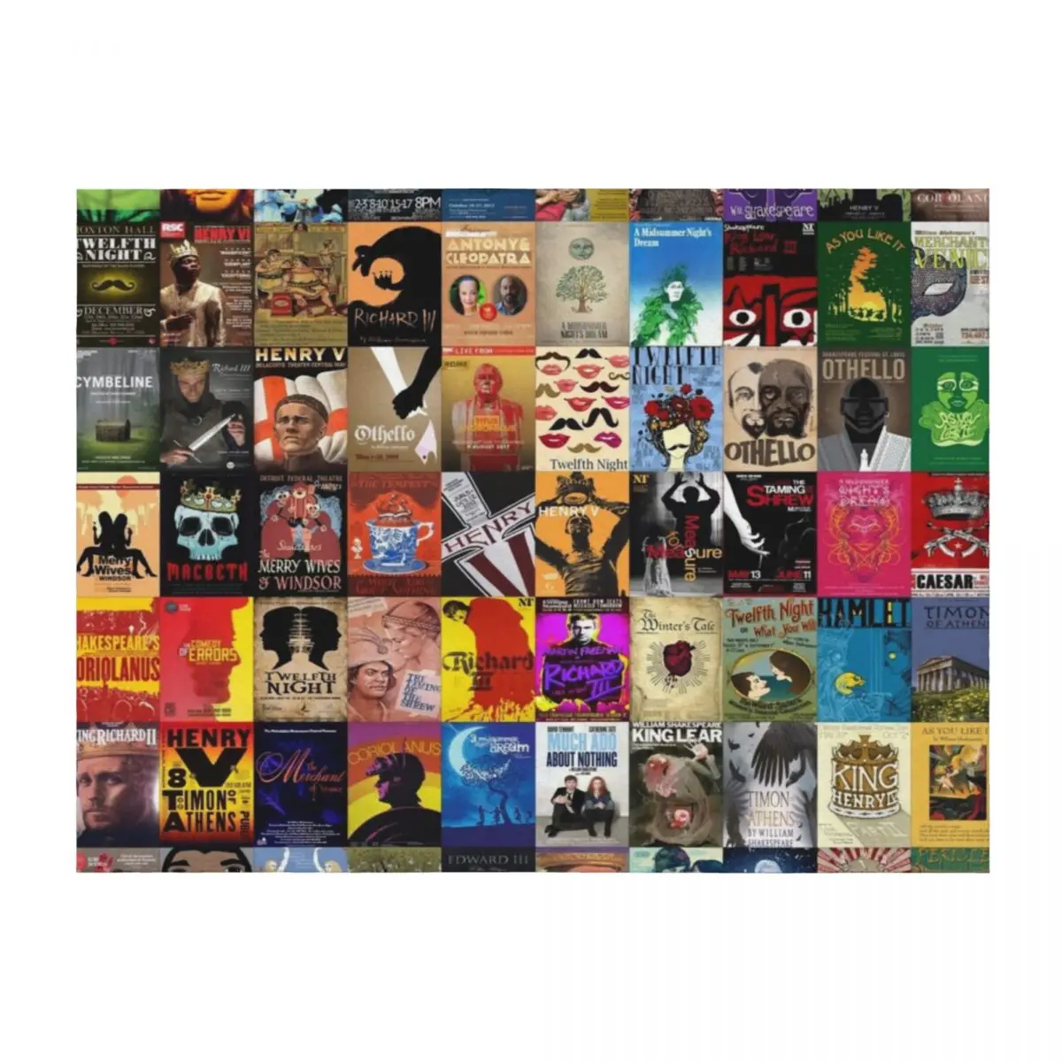 Shakespeare Plays Throw Blanket Luxury Brand sofa bed Nap Bed Fashionable Blankets