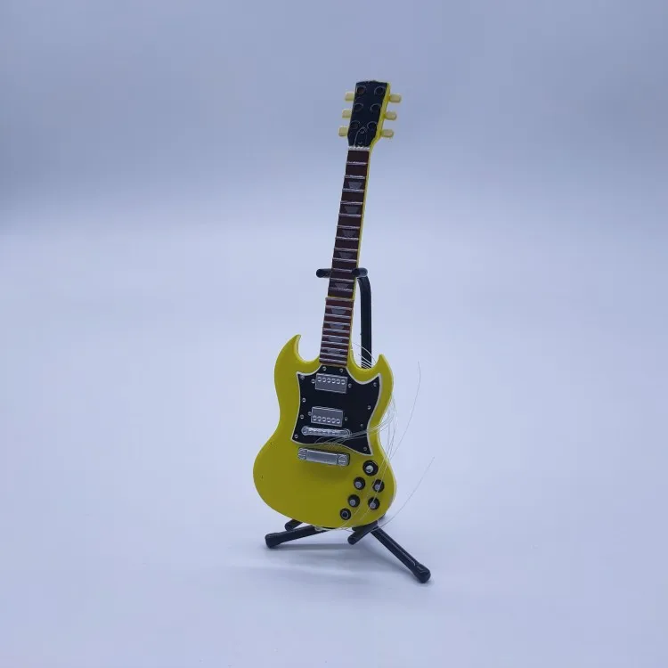 

Mini Electric Guitar Model Simulation Musical Instrument Toy DIY Decorations Ornaments Collectible Toys Children's Gift