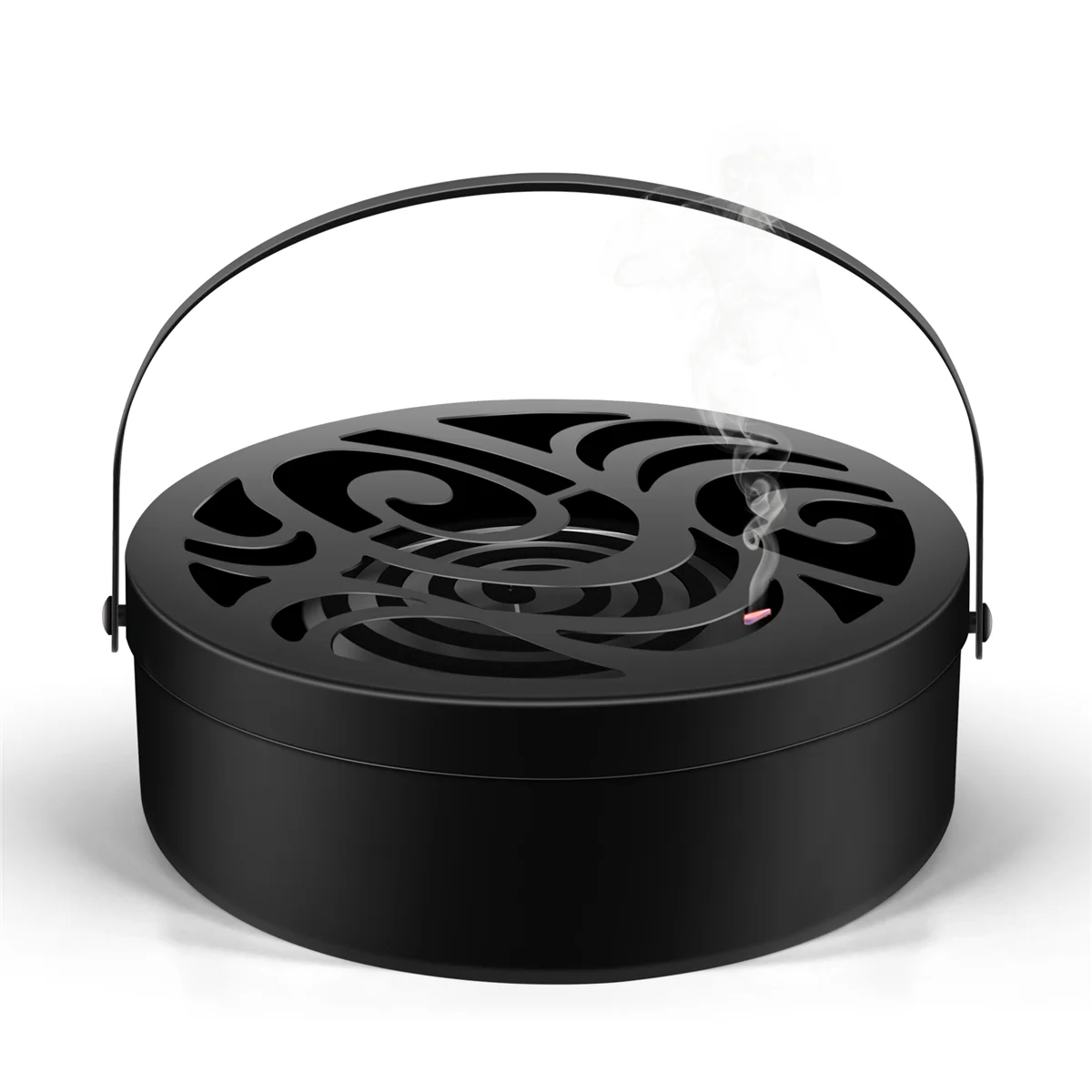 

Metal Portable Mosquito Coil Holder,Household Mosquito Repellent Box,Classical Design Portable Mosquito Coil Holder