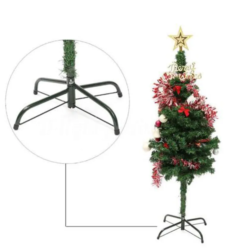 Iron Metal Christmas Tree Holder Base Tree Stand Foot Holder Xmas Home Party Decor Tree Support Shelf Holder Rack 30-50cm 2023