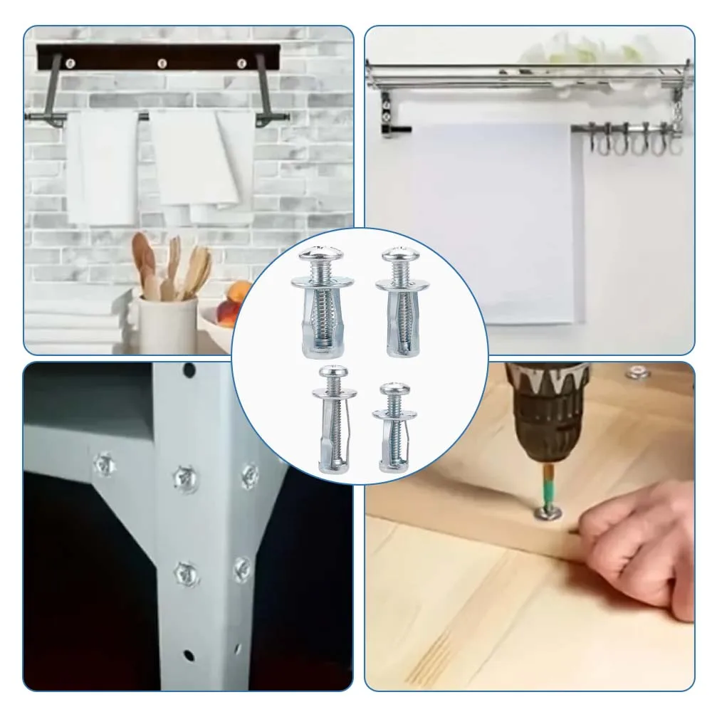 المكسرات المجلفنة M4 M5 M6 M8 البتلة الكربون الصلب صفائح حديد جوفاء لوحة بلاستيكية لوحة الألومنيوم توسيع المسمار التشيكية جوزة برْشام #5