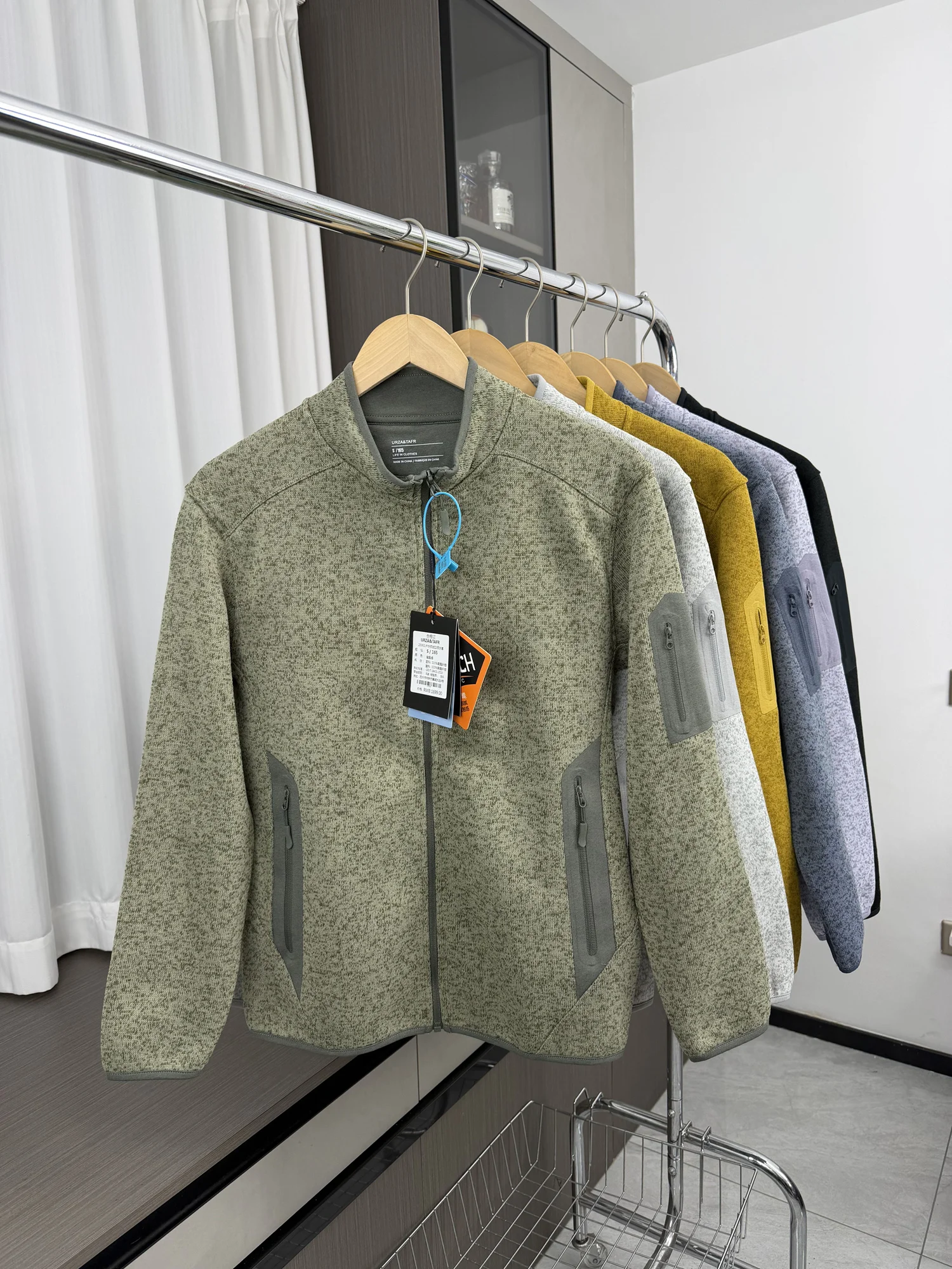 

Outdoor Men's Jaet Thiened Warmth Pred Glue Autumn Winter Zipper ket Casual Sle Long Sve Stand Collar Coat