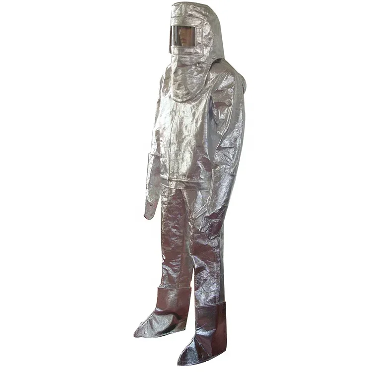 High Temperature resistant suit aluminized fire performance clothing