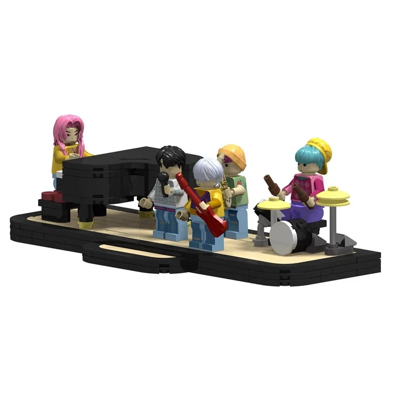 KPop Demon Hunters Building Blocks Figure Set Mini DIY Model Kit Table Decor Party Centerpiece For Teens Adults Halloween Gift