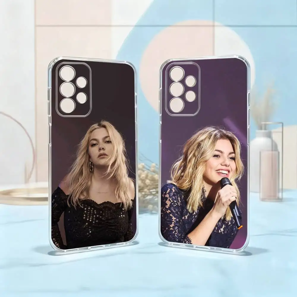 Louane Emera-A Je vole Phone Case Transparent Silicone Soft For Samsung S25,S24,S21,S22,S23,S30,Ultra,S20,Plus,Fe