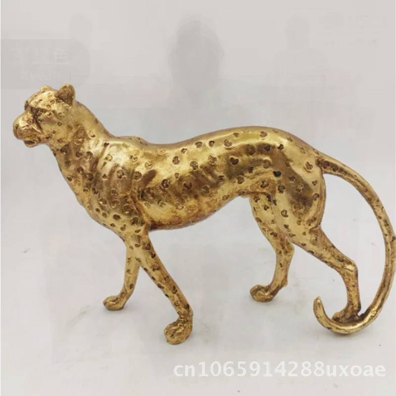 

Leopard Resin Craft Home Office Desktop Decoration Tea Pet Ornament Antique Standing & Crawling Styles Available Hot Sale