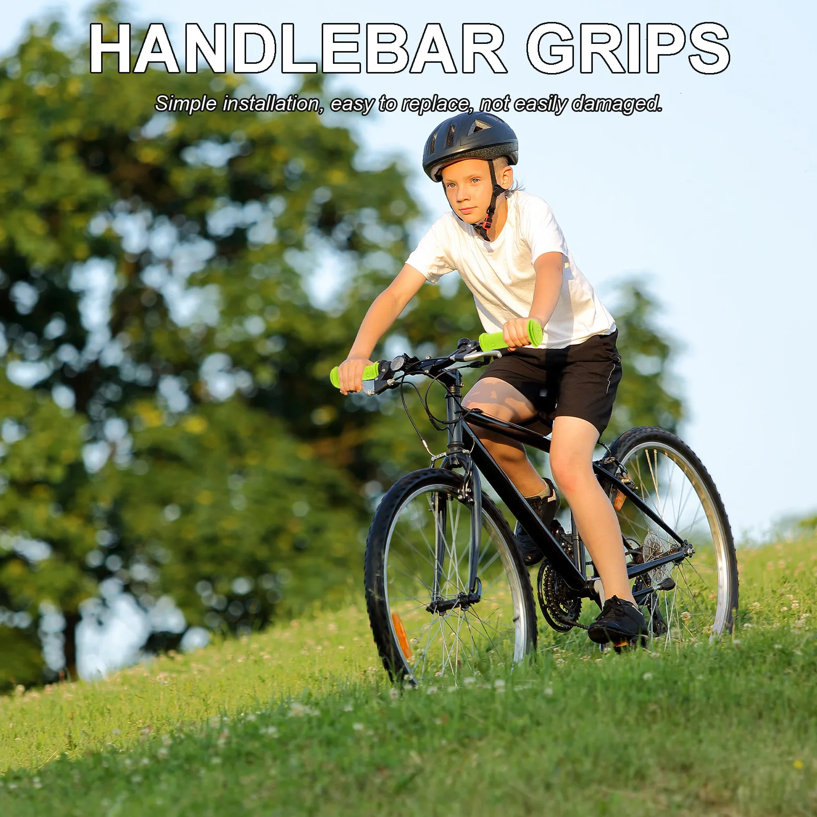 

1Pair Kids Bike Handlebar Grips Soft Non Slip Rubber Comfortable Bicycle Grips for Scooters Balance Bikes Accessories