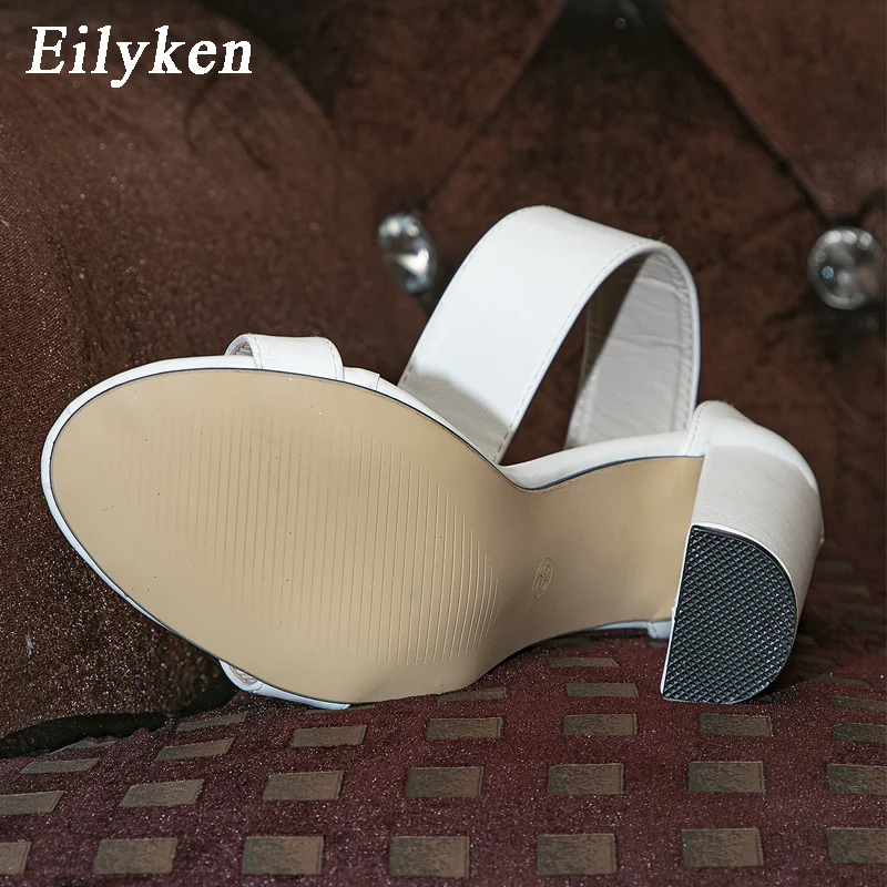 Eilyken 2024 New Fashion White caviglia fibbia cinturino sandali donna gladiatore tacchi alti donna Open Toe Sexy Summer Party Shoes