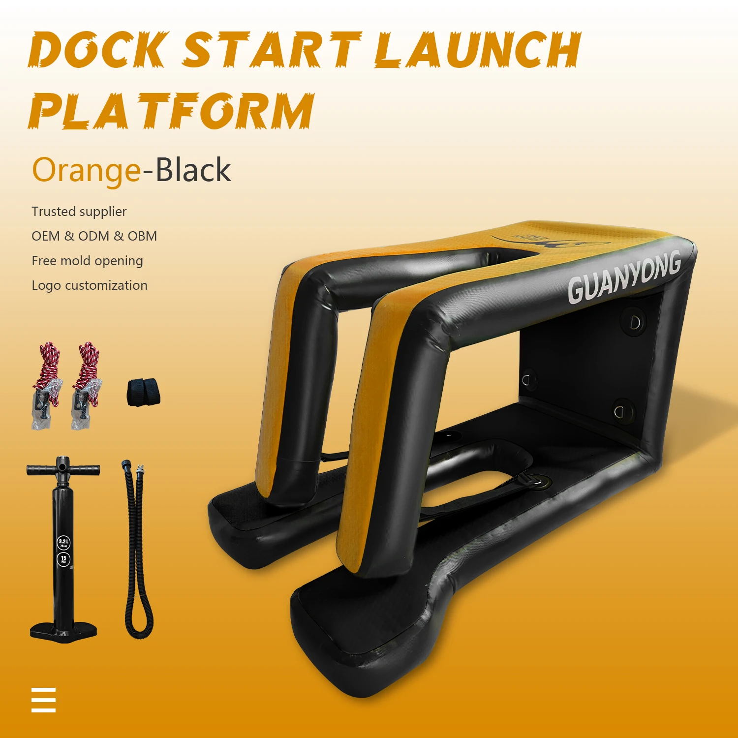 Dockstarter Inflatable Foil efoil  Platform Hydrofoil boat Fishing Surfboard Inflatable for Waterplay Dock Starter Launch Pad