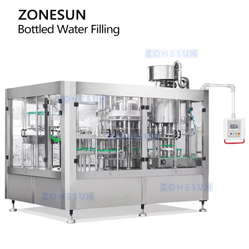 ZONESUN ZS-DWFC12 Máquina automática de enchimento e tampagem de água mineral Linha de engarrafamento monobloco