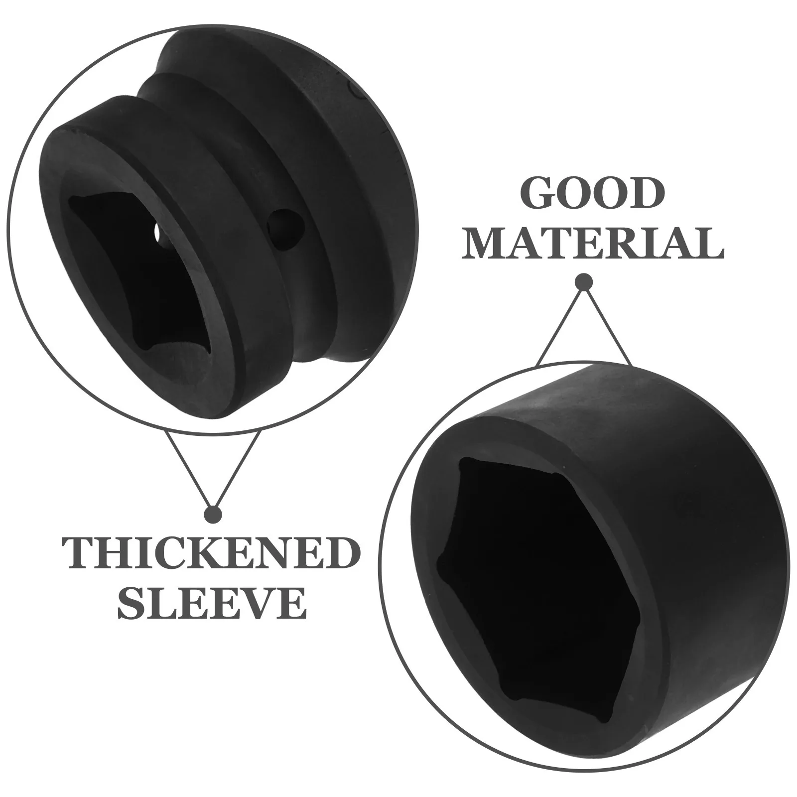 1-дюймовая ударная розетка, 6-точечный привод, легированная сталь, двуглавые инструменты для авторемонта, долговечность, прочный, износостойкий, для механика, сделай сам