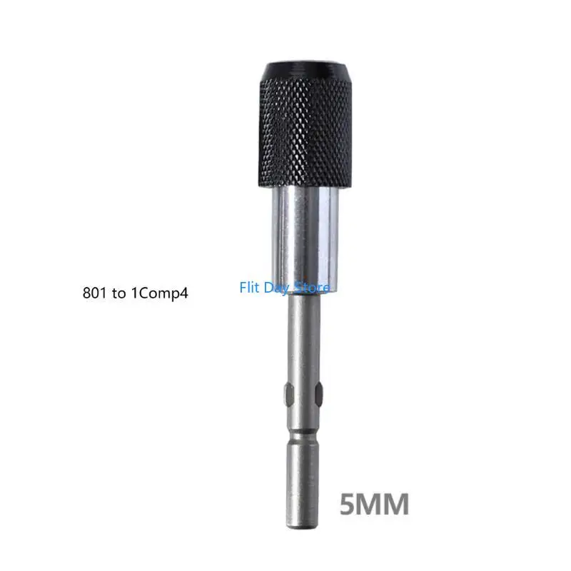 F92C 3Pcs/set 801 802 to 1/4 inch Shank Screwdriver Bit Holder Quick Release Electric Drive Bar Drill Tools