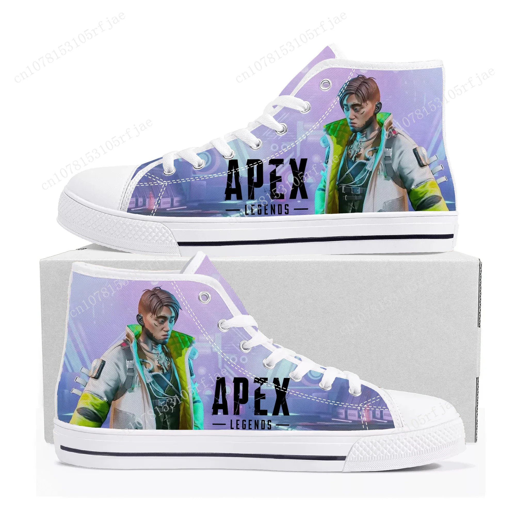 

Hot Cartoon Game Apex Legends Crypto High Top Sneakers Mens Womens Teenager High Quality Canvas Shoes Casual Tailor Made Sneaker