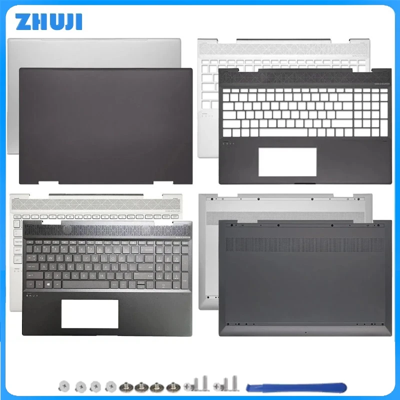 for ENVY X360 15-CN 15-AG 15-BQ 15-CP TPN-W134 NEW Laptop LCD Back Cover Backlit Keyboard Bottom Case Top Rear Lid L23846-001