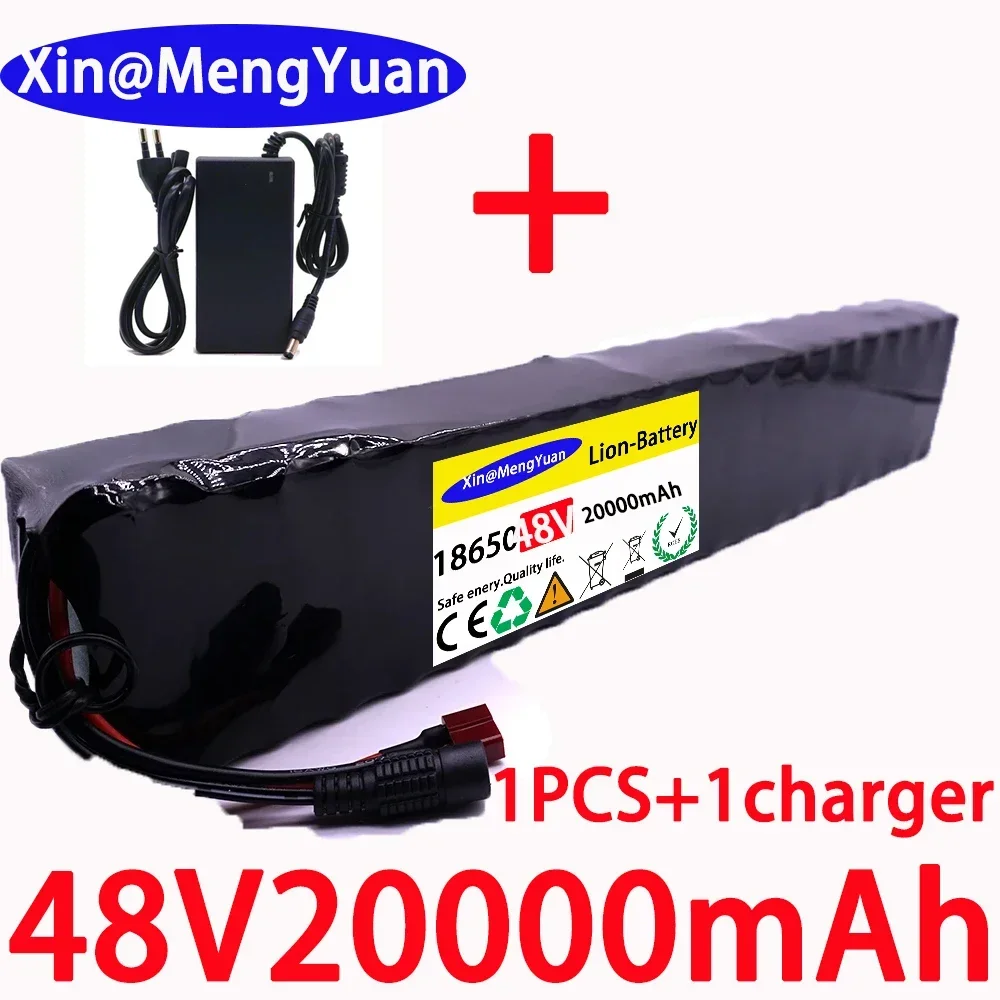 

Aleaivy 48V 13S3P 14Ah 500W 750W Li-Ion Battery Pack, Suitable For 54.6V Electric Bicycle With 20A BMS Built-In Lithium Battery