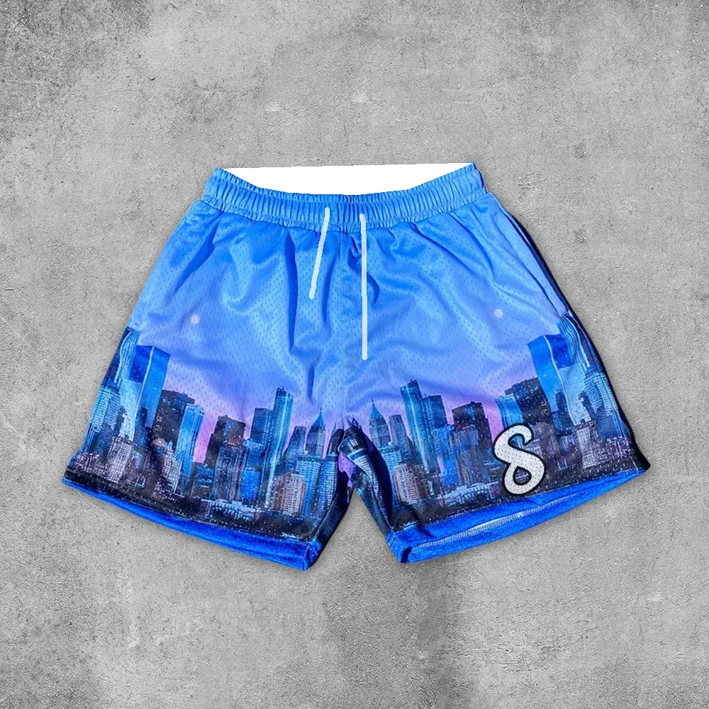 

Лето 2024, хит продаж, новые американские модные трендовые шорты, спортивные шорты для отдыха на открытом воздухе Y2K, баскетбольные дышащие быстросохнущие шорты