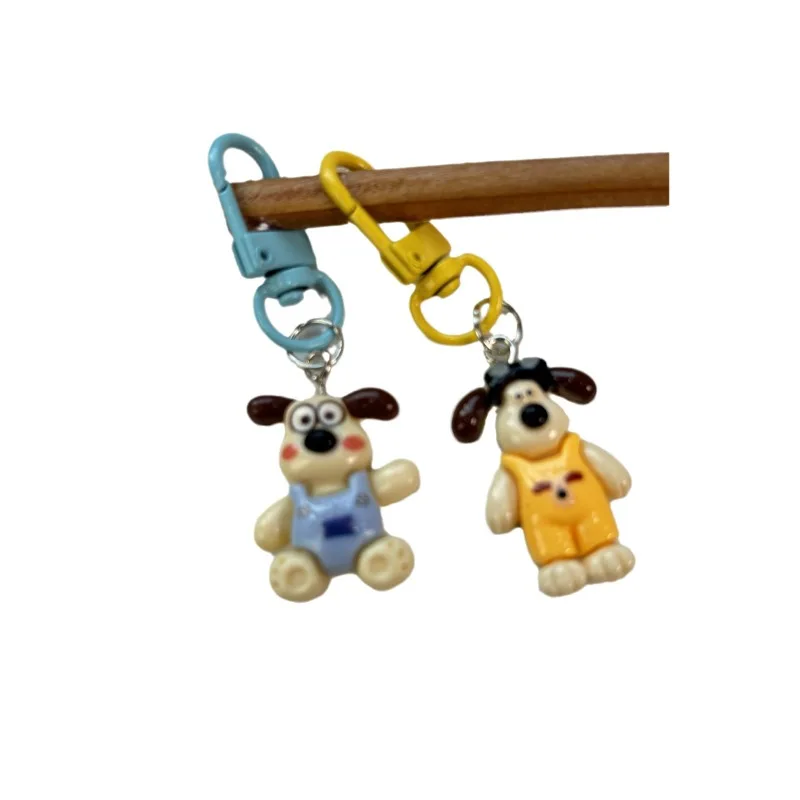 Porte-clés de chien Leader de dessin animé mignon, petit pendentif, ornement de sac à dos, cadeau de couple, téléphone portable, organisateurs de bureau