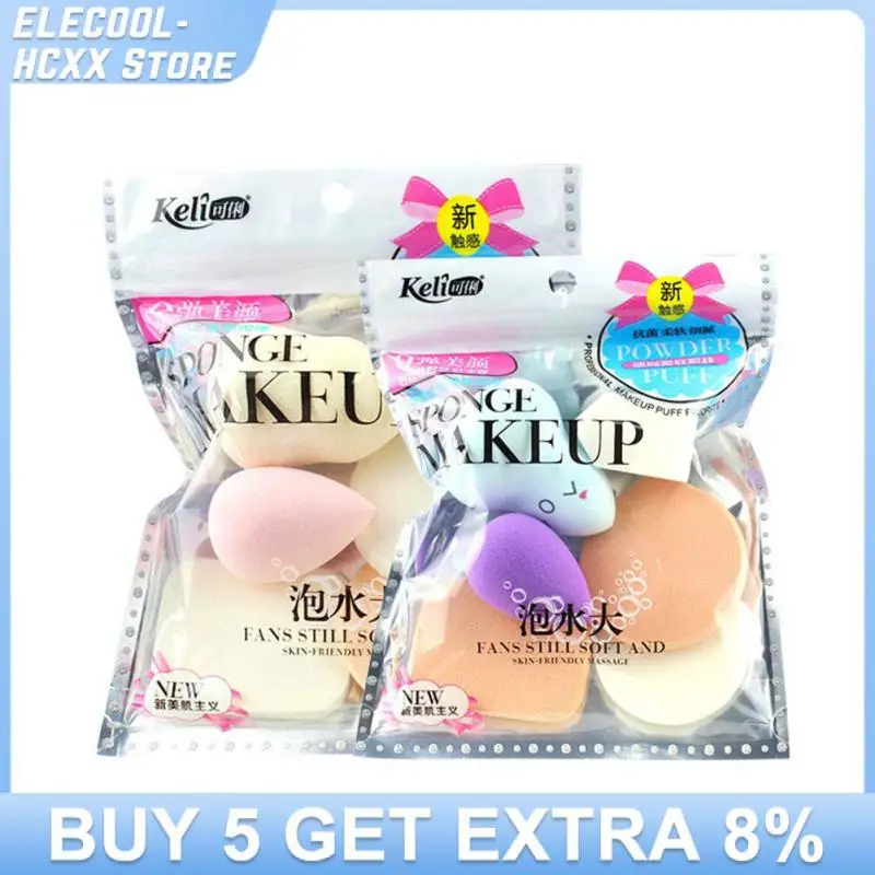 1/6/12PCS Makeup Sponge Set Foundation Blending Face Wash Liquid Cream Powder Beauty Sponge Cosmetic Puff Sponge Remover