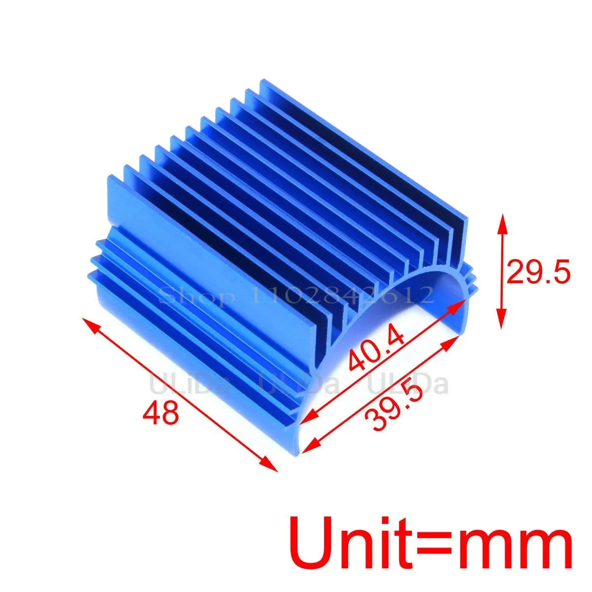 Aluminum Heat sink 40-42mm Motor Cooling Fan Heatsink Without Fan for 4268 4274 4092 1515 1:8 1/10 Buggy Truck RC Car Motors