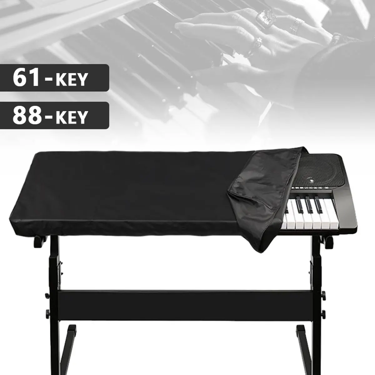 61/88 Key Electronic Piano Cover Dustproof And Waterproof Keyboard Cover Keyboard Cover With Adjustable Drawstring