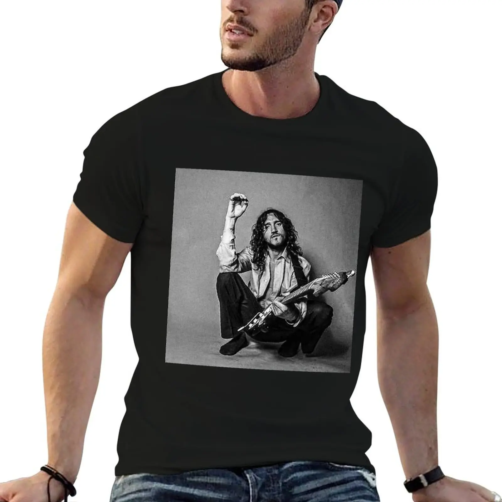 Camiseta de John Frusciante, camisetas de lujo para hombre, camisetas gráficas divertidas para hombre, camisetas para hombre