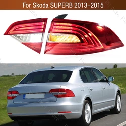 For Skoda SUPERB 2013 2014 2015 Car Rear Bumper Tail Light Brake Stop Reverse Lamp Taillight Taillamp
