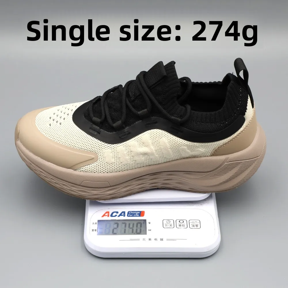 Tênis Casuais para Esportes ao Ar Livre Masculinos Respirável em Malha Leve com Amortecimento Estilo Novo Primavera Verão Bai...