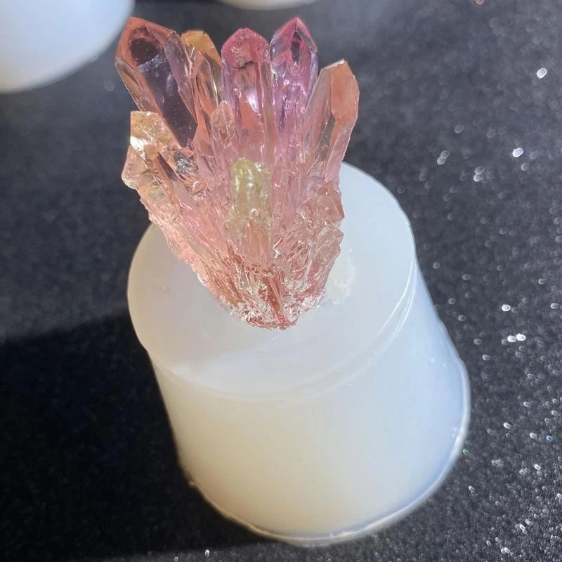 f42f diy الكريستال الكتلة العفن الراتنج الايبوكسي قالب السيليكون القالب ديي الحرف الايبوكسي العفن