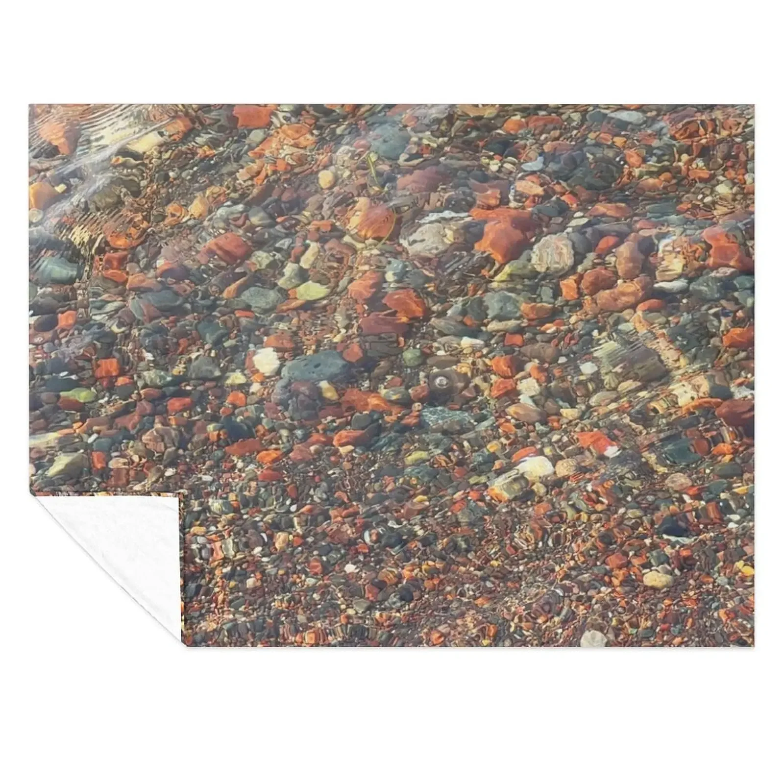 

Lake Superior Stone Throw Blanket Sleeping Bag manga Soft Stuffeds Blankets