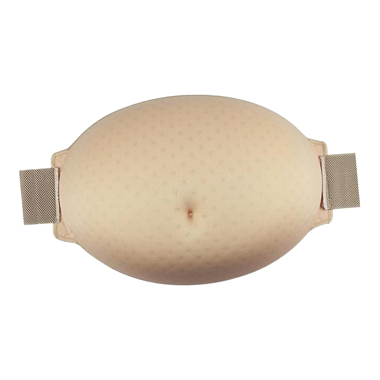 Breathable Cotton Fake Belly for Women Men Actors Unisex Cosplay Prop Lightweight Artificial Tummy Bump for Stage Performance