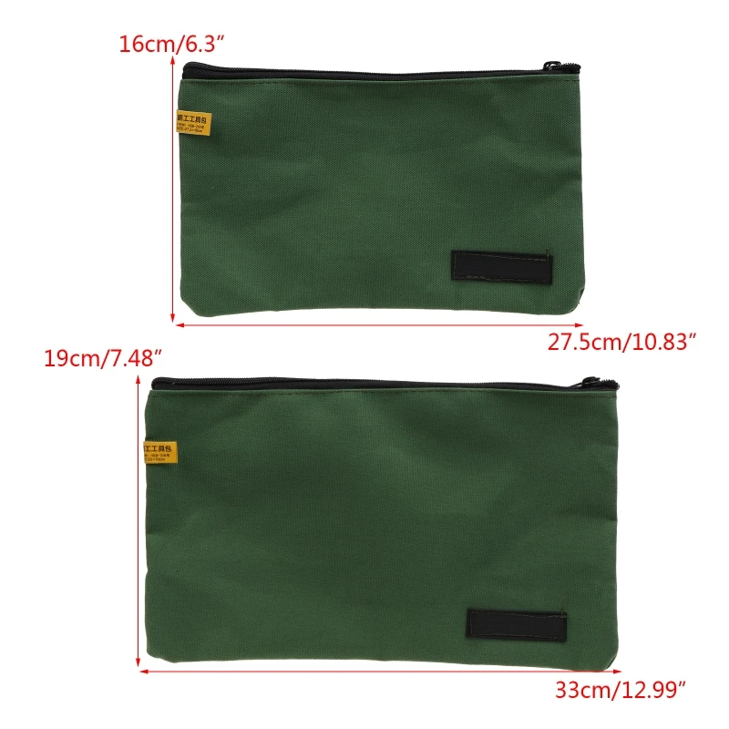 Large Capacity Tool Bag Multifunction Canvas Hand Tool Storage Carry Bags Portable Metal Toolkit for Men Gift Dropship