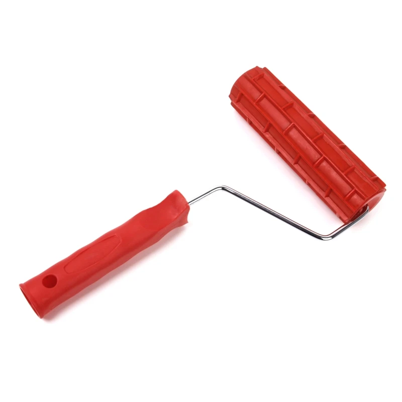 Rodillo pintura con patrón 7 pulgadas, herramienta construcción cilindro estampado portátil, sello, cepillo