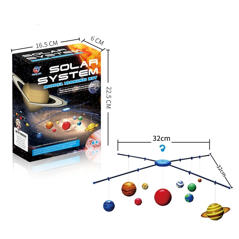 DIY Solar System Model 8 Planets Hanging Planetarium Educational Science Toy Kids Astronomy Gift