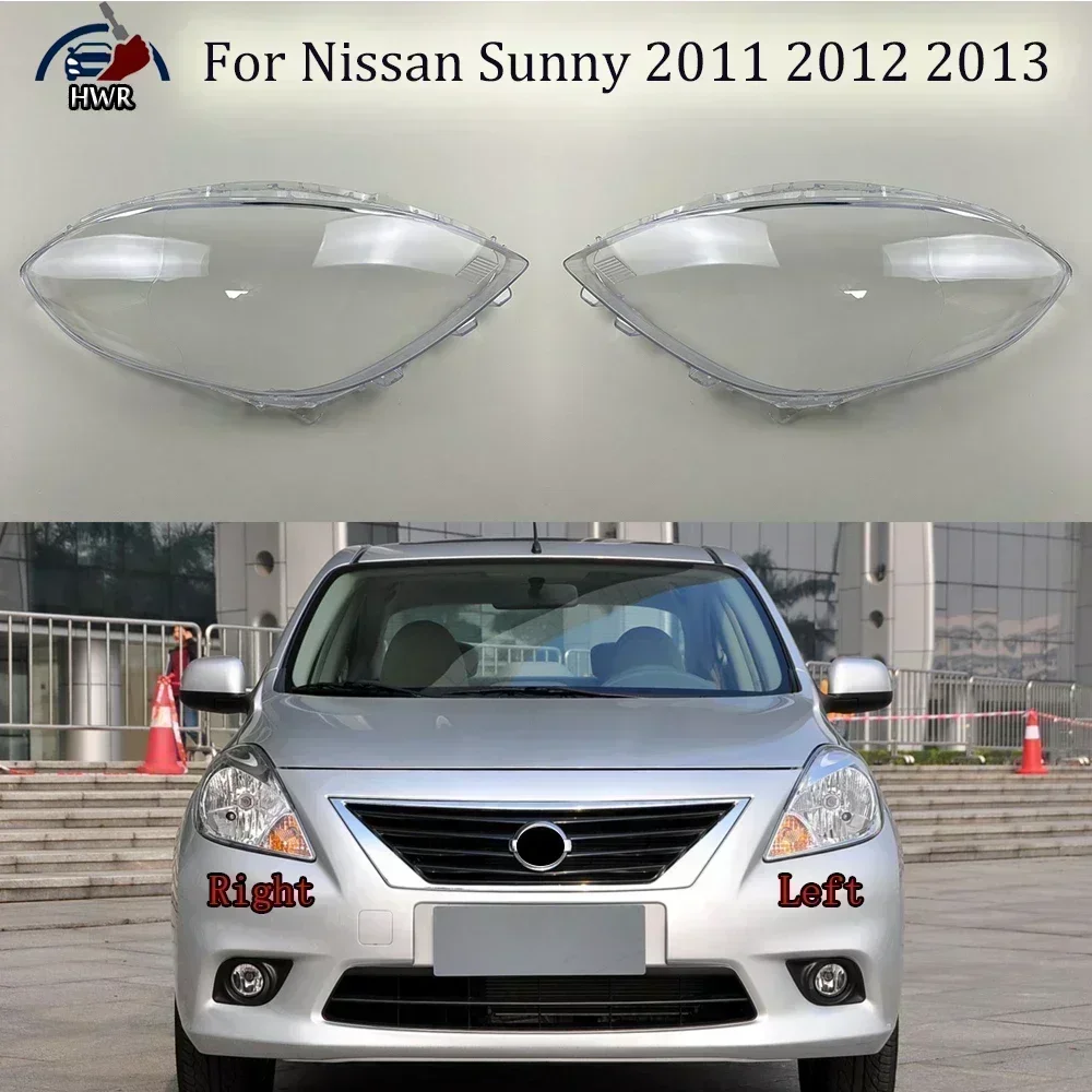 

Left/Right Front Headlamp Headlight Lens Cover Transparent Lampshade Clear Car Headlamp Shell For Nissan Sunny 2011 2012 2013
