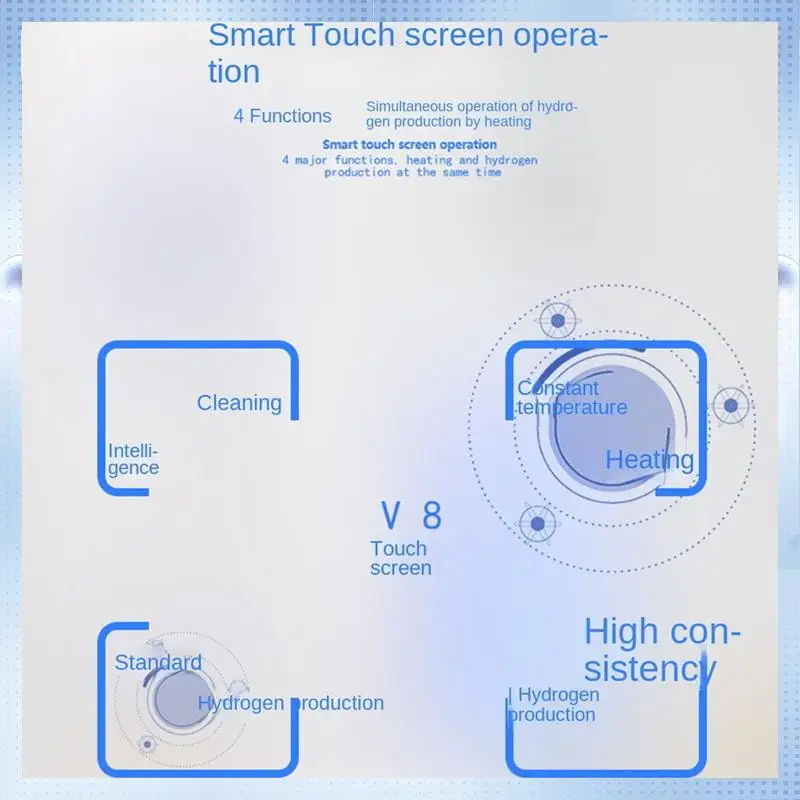 

AD-2L Rich Hydrogen Water Bottle Alkaline Water Ionizer Machine Water Filter Drink Hydrogen Water Generator US Plug Durable