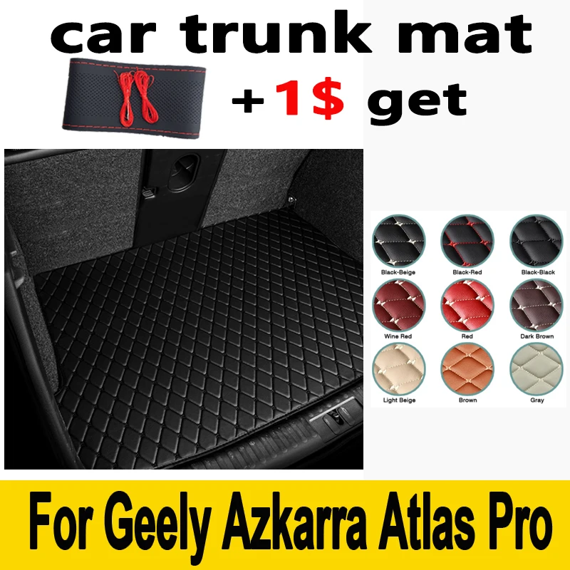 

Car Styling PU Leather Rear Trunk Mat For Geely Azkarra Atlas Pro 2020 2021 Car Boot Mat Carpet Tray Protector Auto Accessories