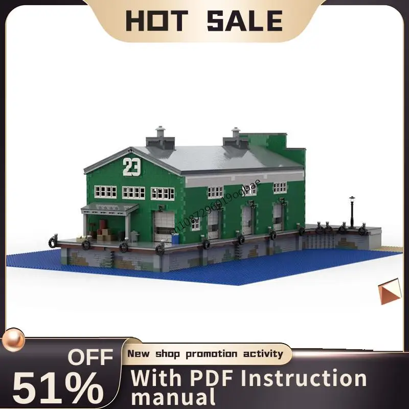 

New 6212Pcs City Hot Selling Street View Moc Modular Pier 23 Model Building Blocks Diy Creative Ideas Kids Toys Birthday Gifts